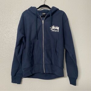 STUSSY Navy Zip-up Jacket (Honolulu Exclusive)